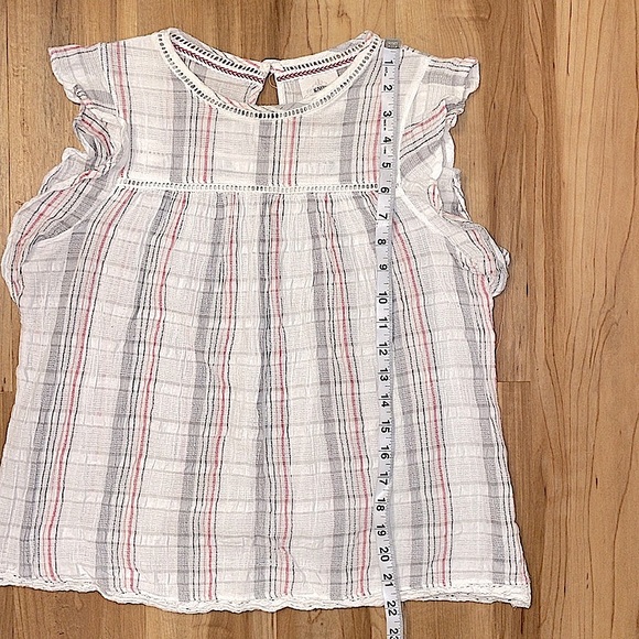 Knox Rose ruffle cap sleeve top size S - Picture 8 of 8